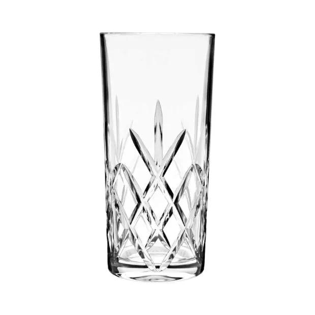 Flamenco Crystalite Full Cut Highball Glasses - 350ml - Set of 6