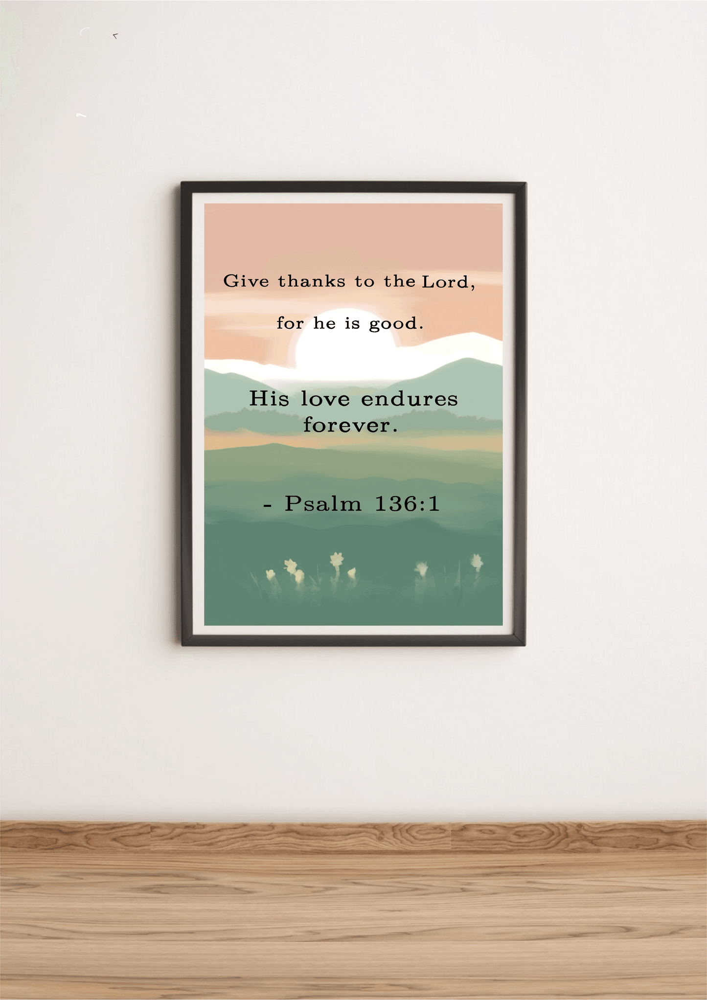 Psalm 136:1 Print