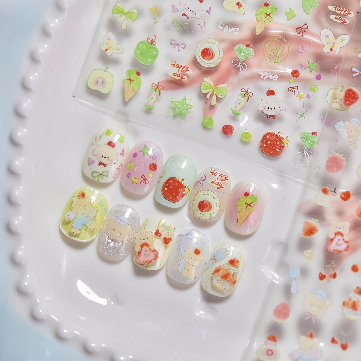 Hello Claws | Bear And Puppy Nail Deco Sticker