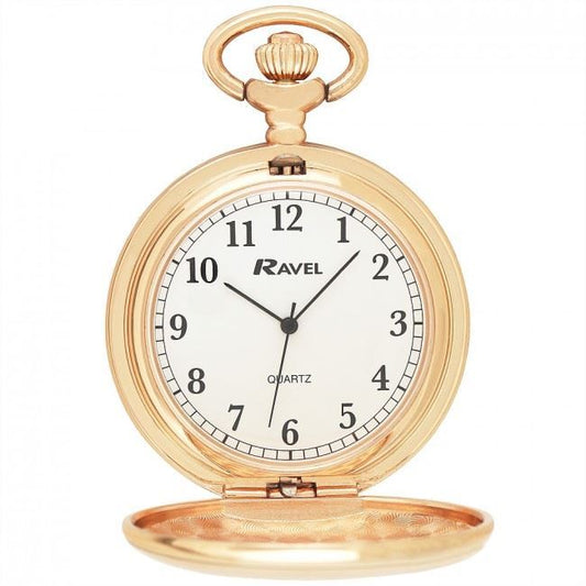 Ravel Ravel Plain Rose Gold Pocket Watch R1001.44