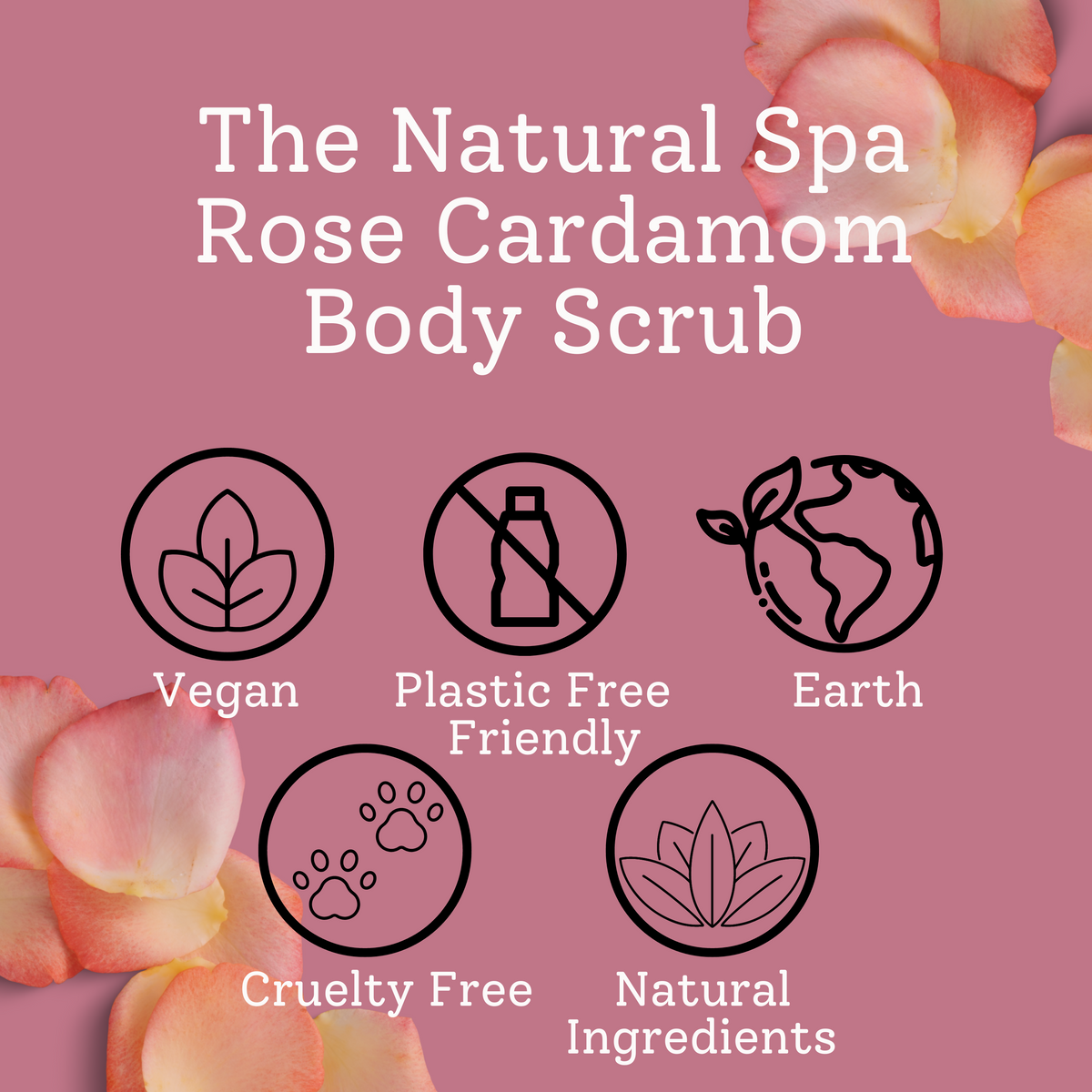 Rose & Cardamom Body Scrub | Natural Exfoliating Scrub – Zoe’s May Staff Pick