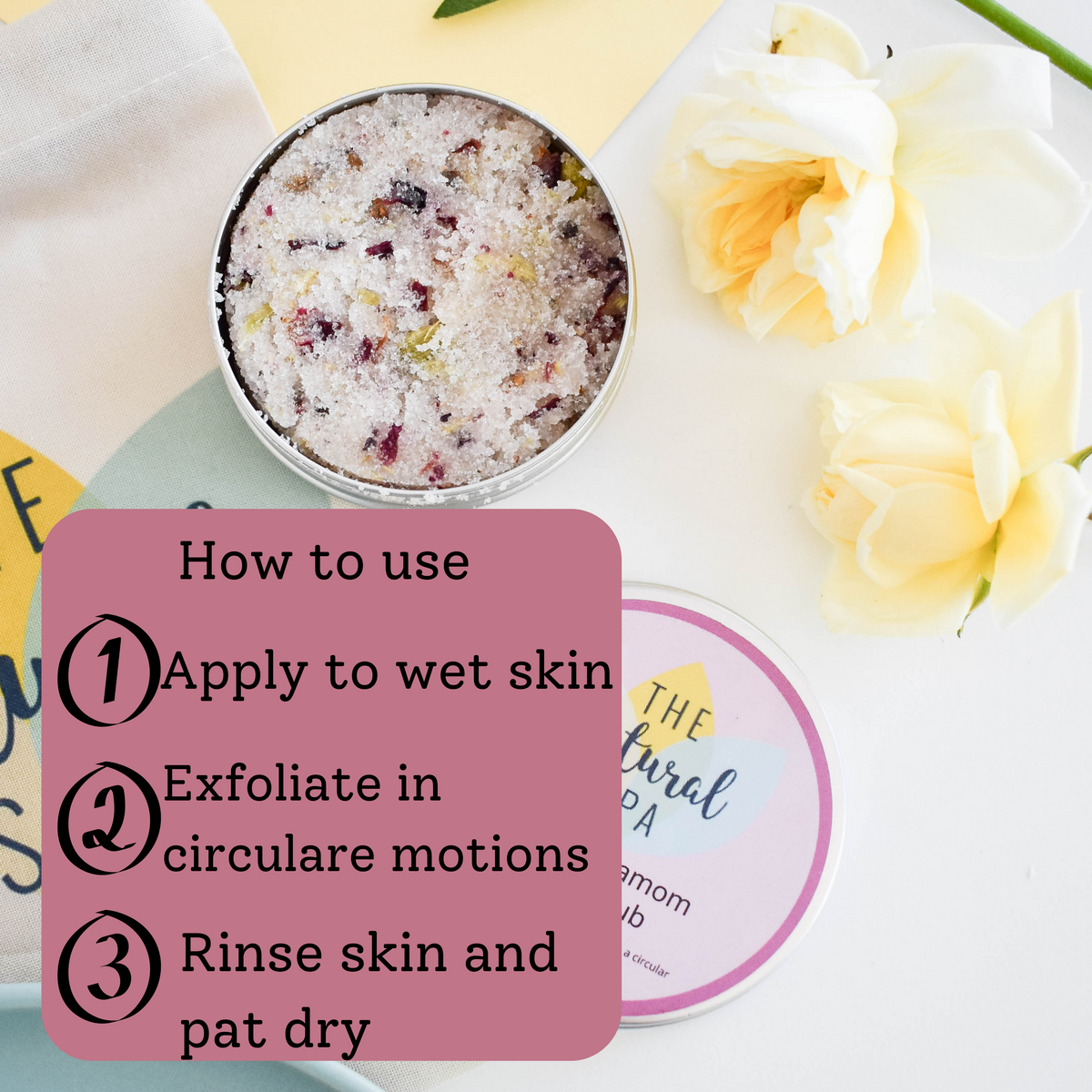 Rose & Cardamom Body Scrub | Natural Exfoliating Scrub – Zoe’s May Staff Pick