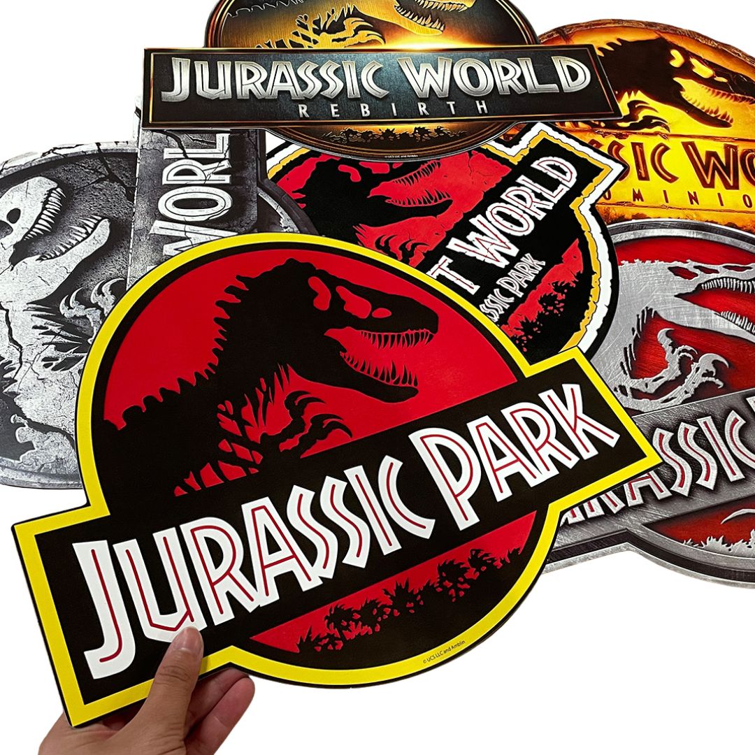 RD008 Jurassic World Room Decoration Pack Logo Pack Cardboard Cut Out Height 30cm