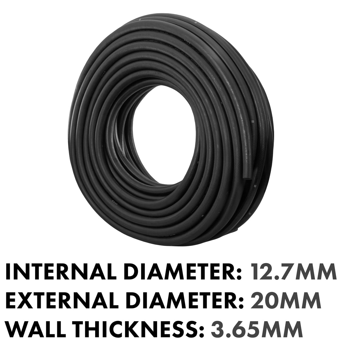 Rubber 12.7mm Braided Fuel, Oil Hose SAE J30 R6 for Pipe and Water Fitting