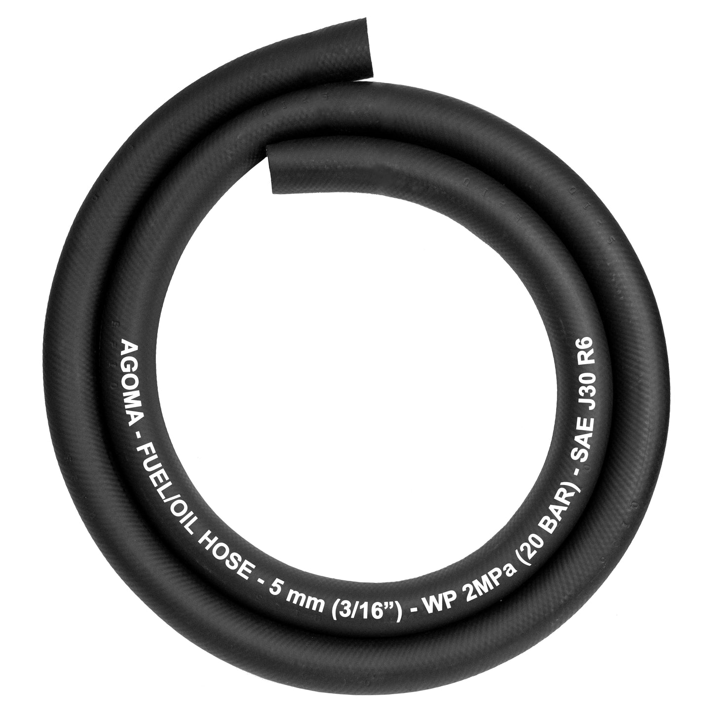 Rubber 5mm Braided Fuel, Oil Hose SAE J30 R6 for Pipe and Water Fitting