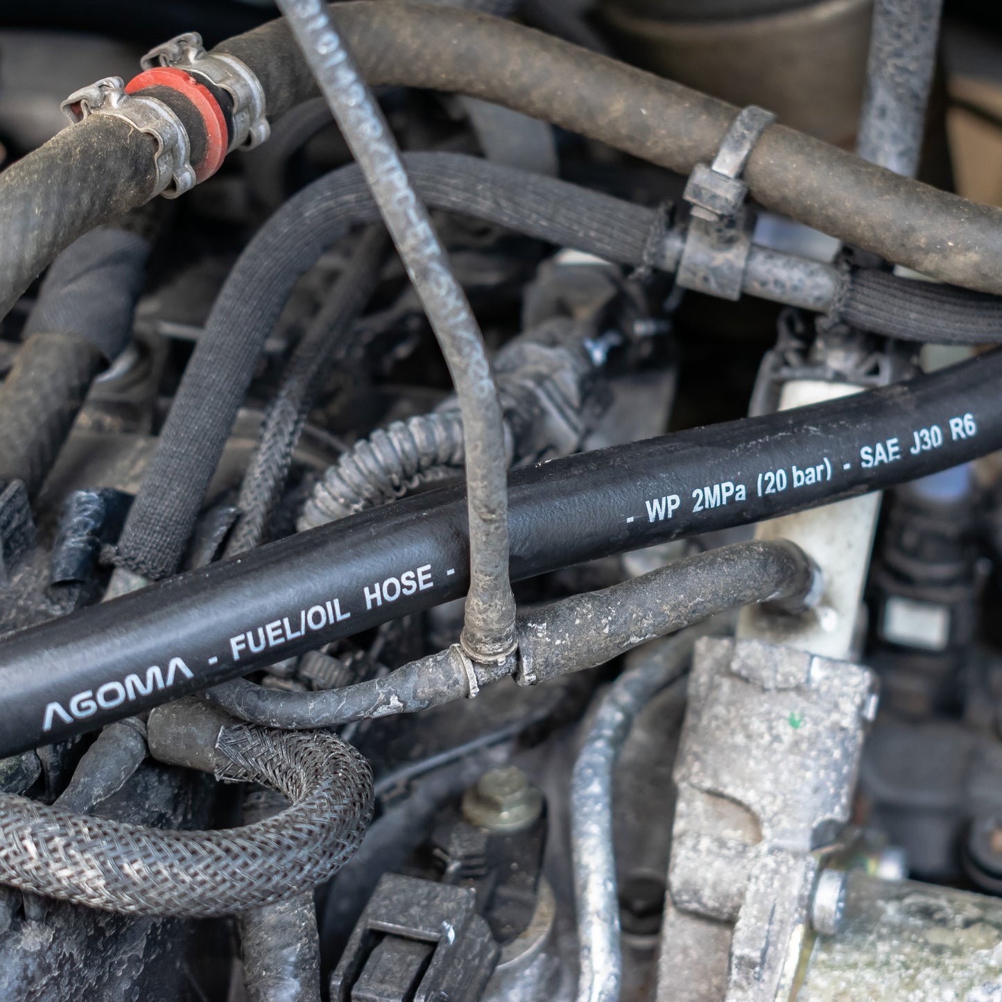 Rubber 5mm Braided Fuel, Oil Hose SAE J30 R6 for Pipe and Water Fitting