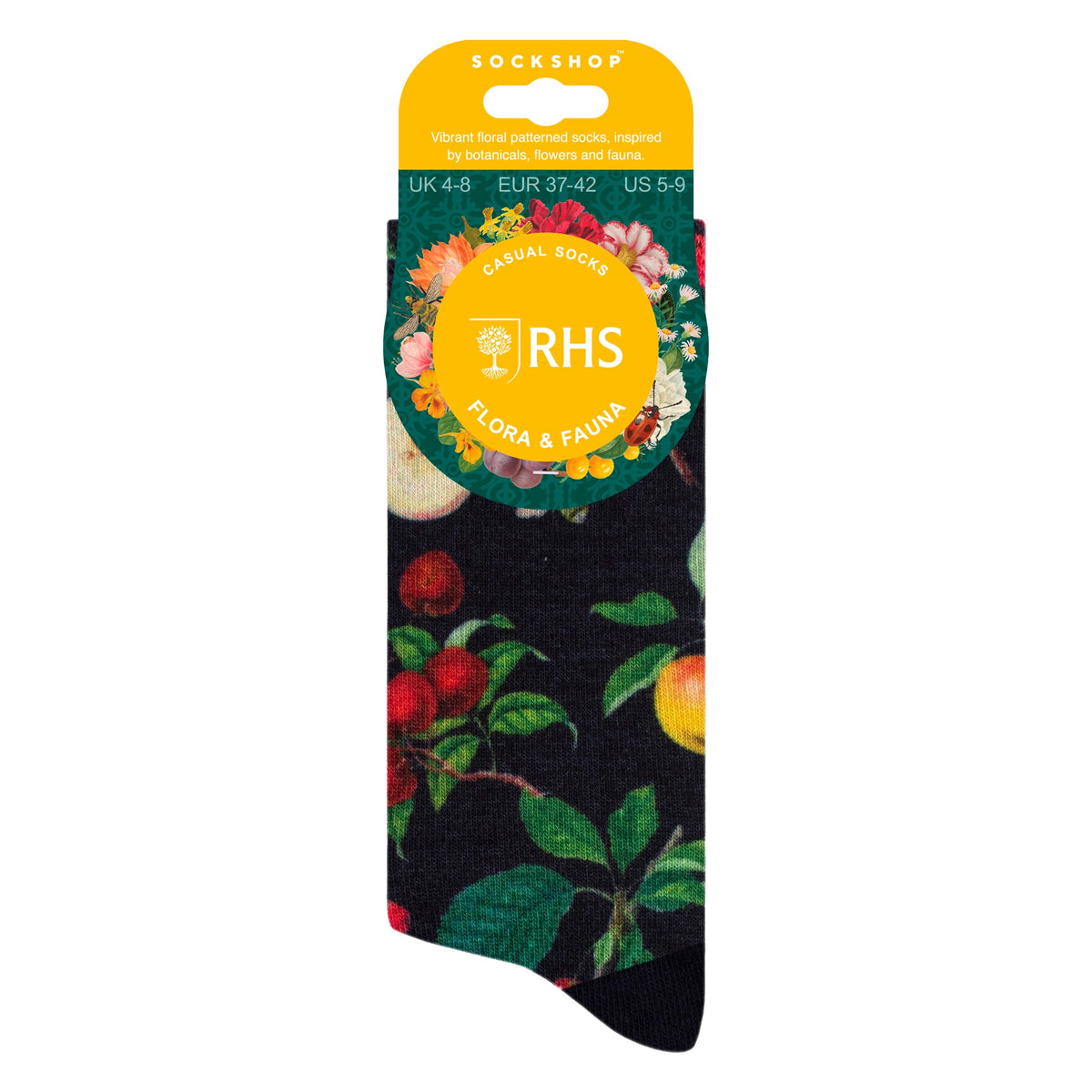 Ladies RHS Novelty Socks | Funny Colourful Floral Patterned Socks 4-7 UK