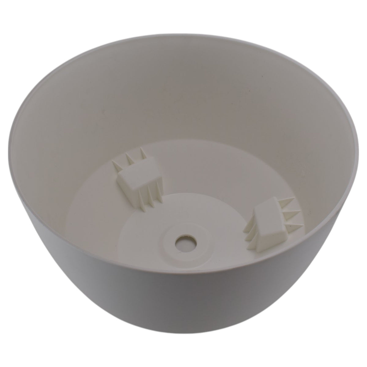 Roma Bowl Pot with Legs, Insert and Hole with Plug 290mm White