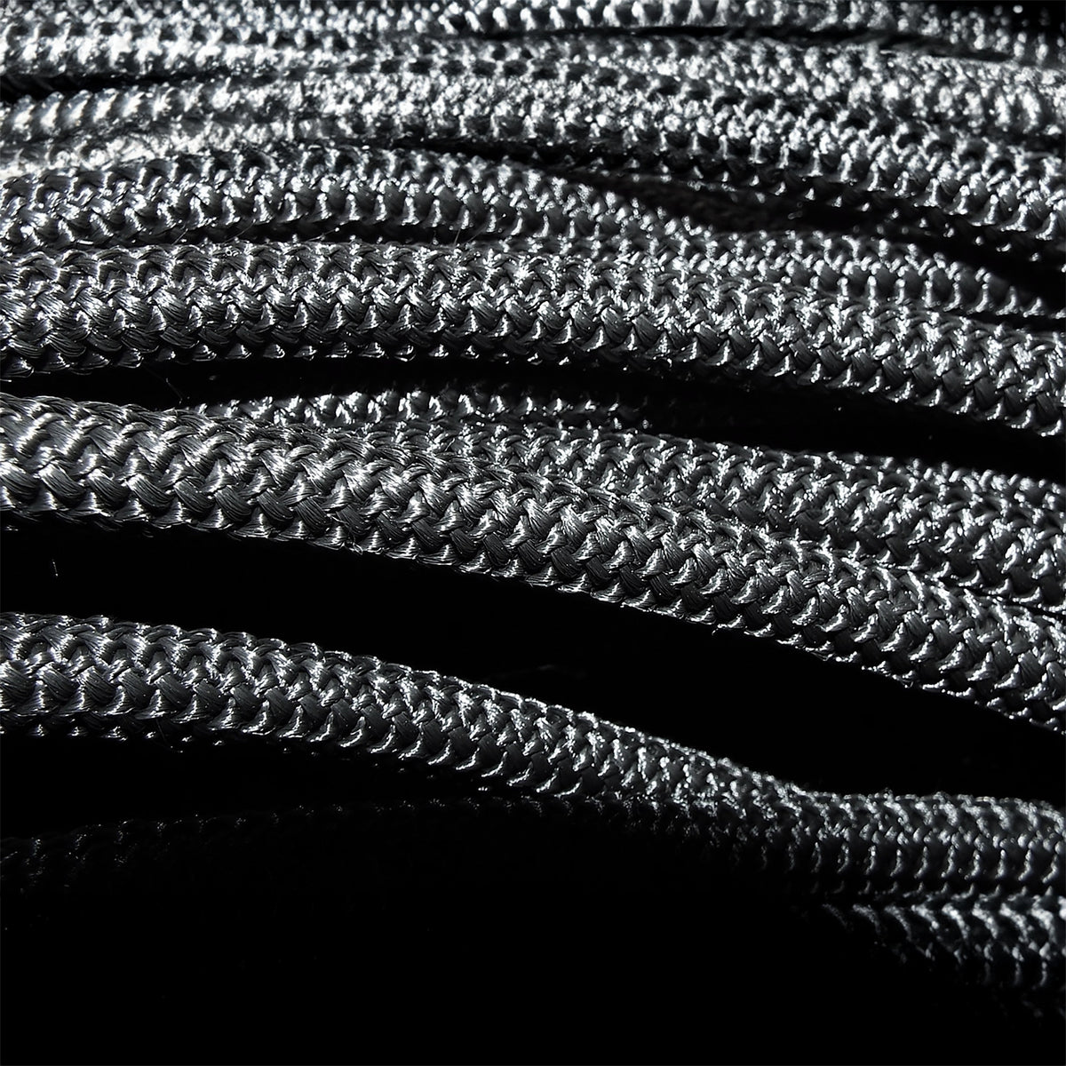 Black/Silver L-Grade Tarpaulin with 10m of 6mm Bungee Rope and 10 x Slide Type Tarp Clips