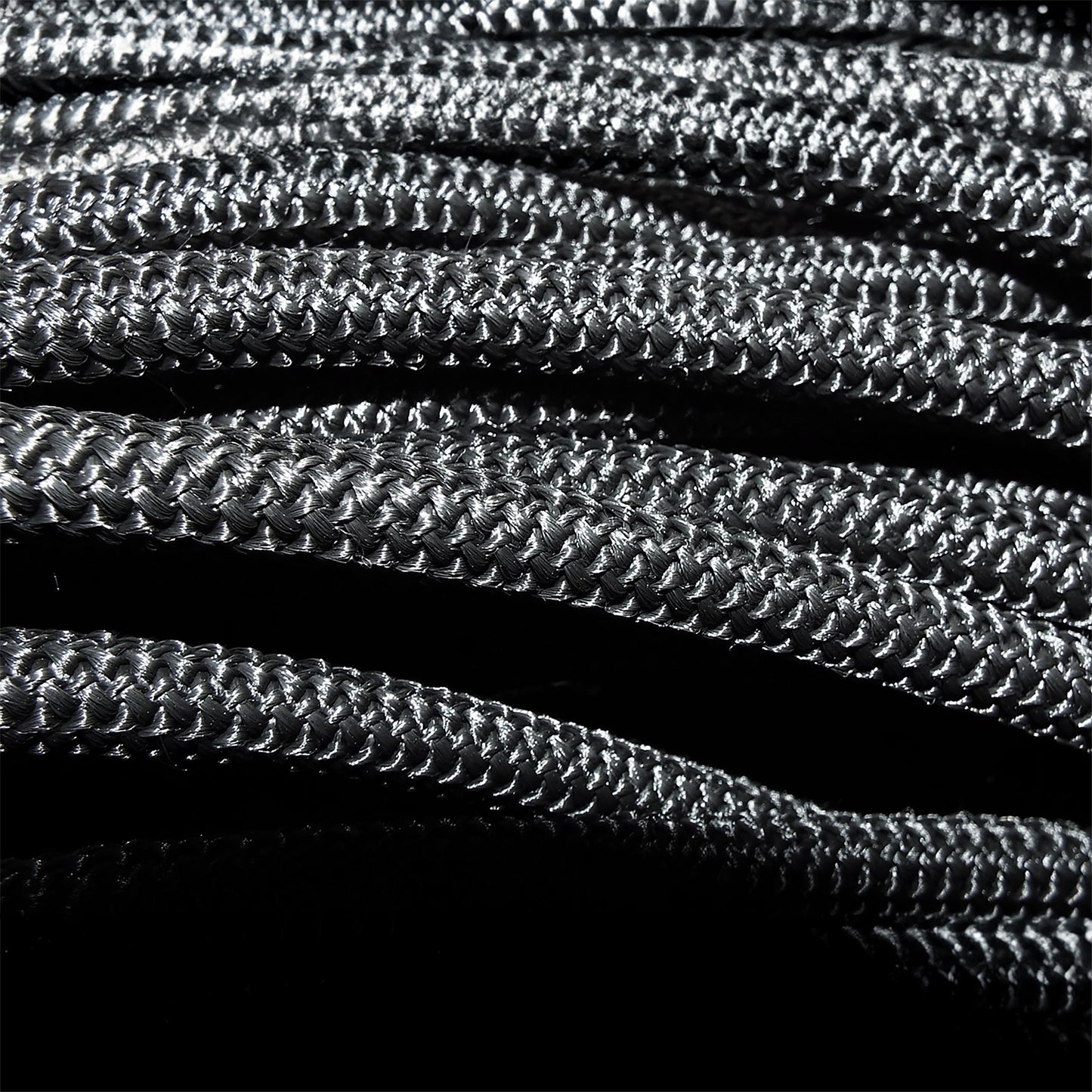 Black/Silver L-Grade Tarpaulin with 10 Metres of 8mm Bungee Rope