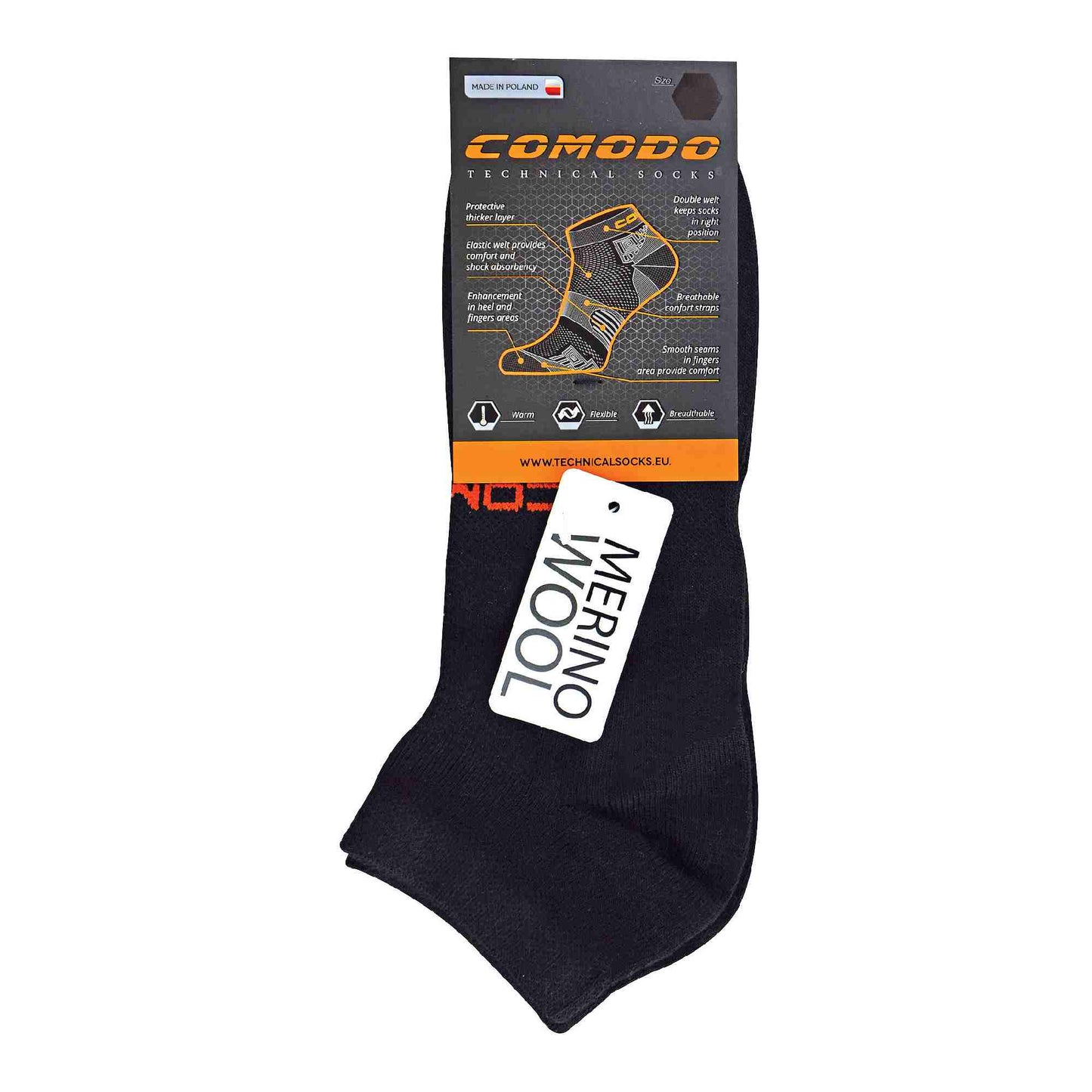 1 Pack Merino Wool Ankle Trail Sport Running Socks