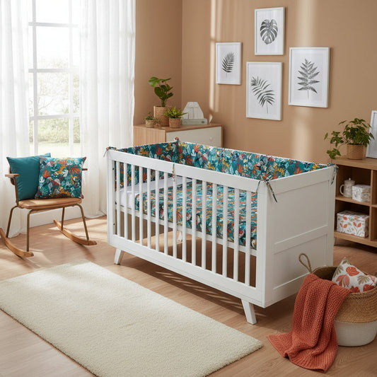 Rainforest Organic Cotton Toddler 3 Piece All-in-One 4.0 Tog Quilt Bedding Set with Bumper
