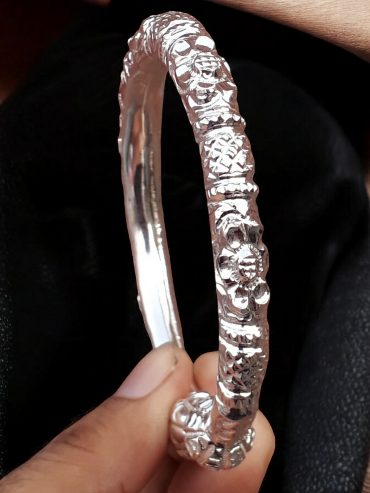 Hand-Crafted Sterling Silver Bangle