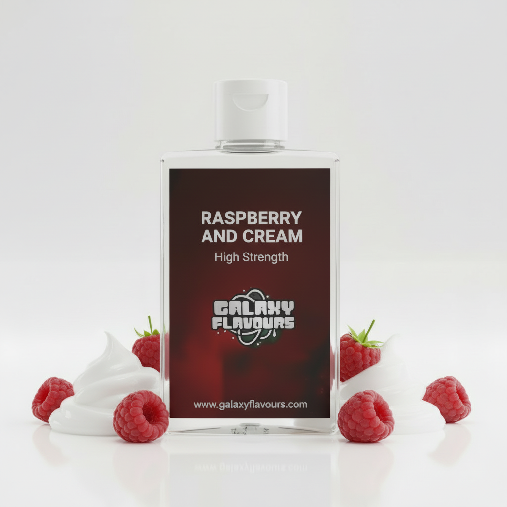 Raspberry and Cream Food Flavouring Concentrate – Professional High Strength – 50ml