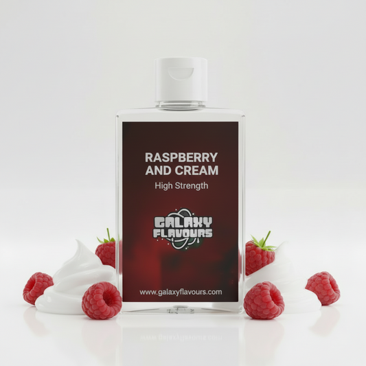 Raspberry and Cream Food Flavouring Concentrate – Professional High Strength – 250ml