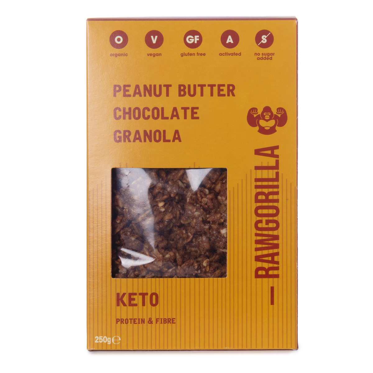 Keto Peanut Butter Chocolate Granola - 250g - RAWGORILLA