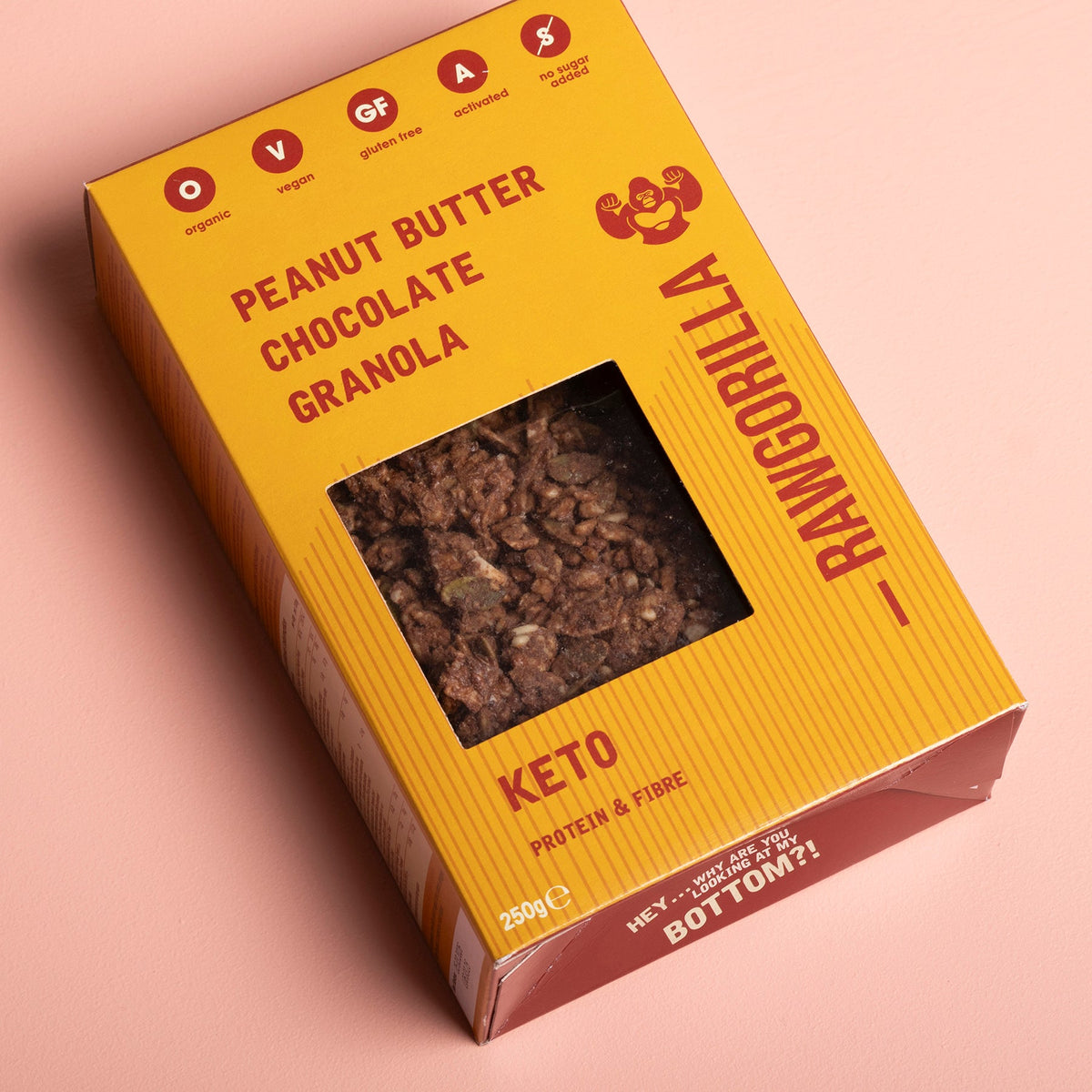 Keto Peanut Butter Chocolate Granola - 250g - RAWGORILLA