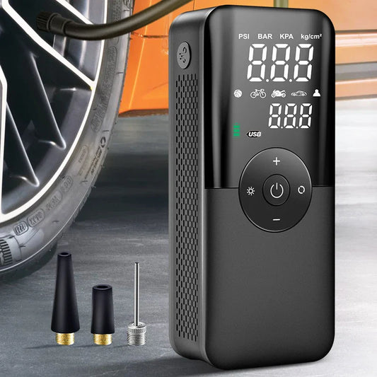 Rechargeable Air Pump Tire Inflator Portable Compressor Digital Cordless