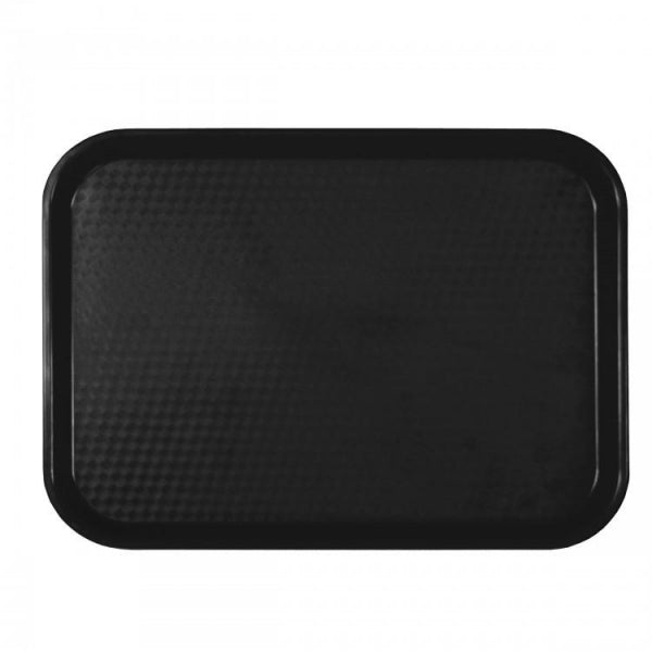 Kitchway Core Polypropylene Fast Food Tray Black Medium 412mm