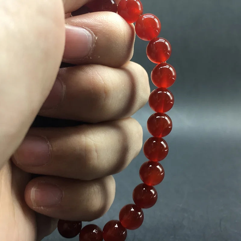 Classy Red Carnelian Strech Bracelet