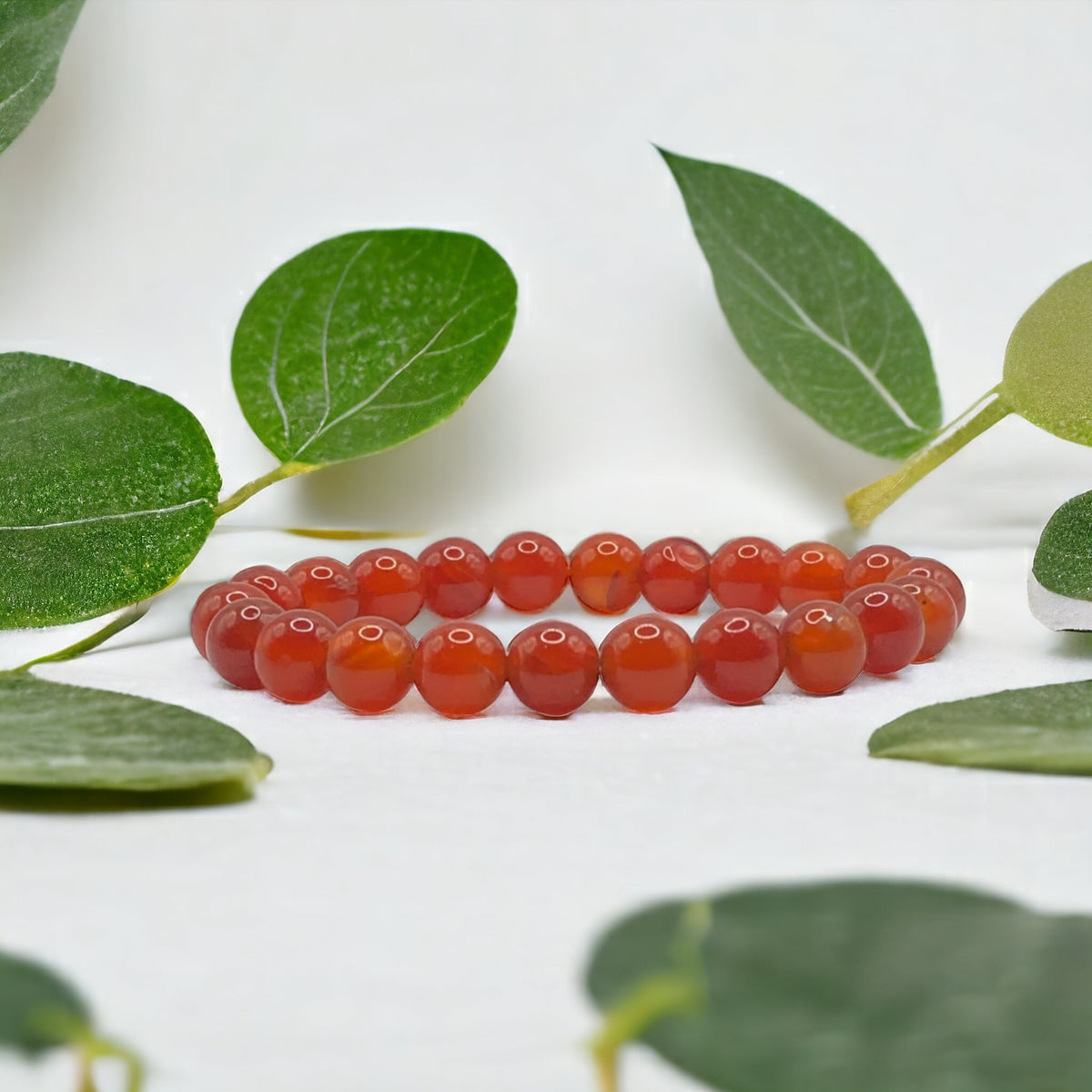 Classy Red Carnelian Strech Bracelet