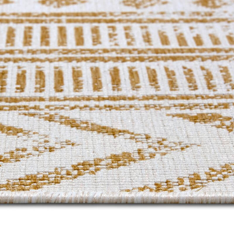 Reversible Geometric Indoor-Outdoor Flatweave Rug