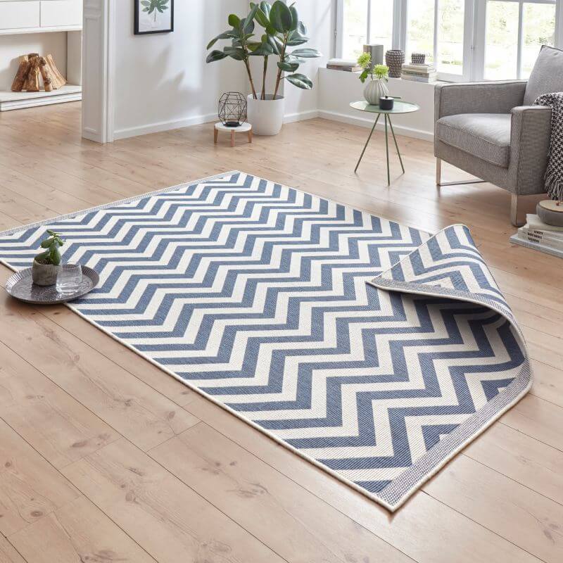 Palma Reversible Indoor-Outdoor Rug Chevron Design