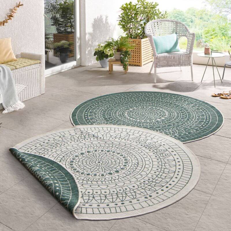 Porto Round Reversible Indoor-Outdoor Rug