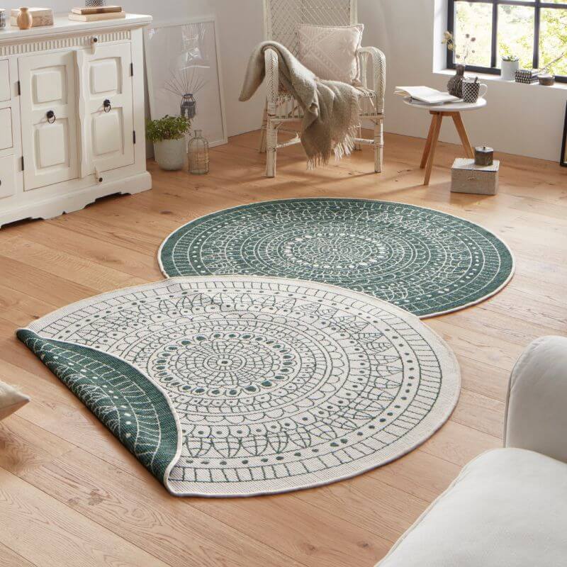Porto Round Reversible Indoor-Outdoor Rug