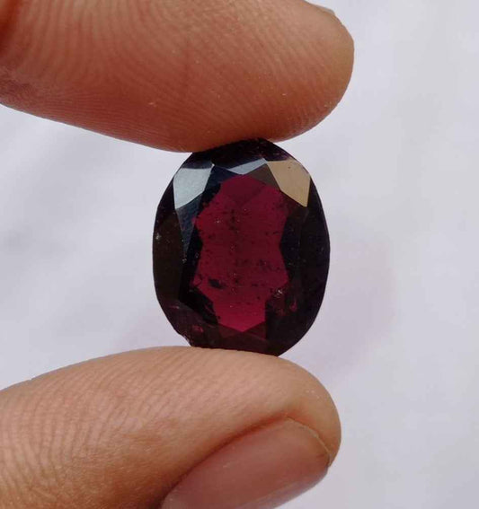 10.75ct Rhodolite Garnet - Natural Faceted Rhodolite Garnet - 17x13x5mm