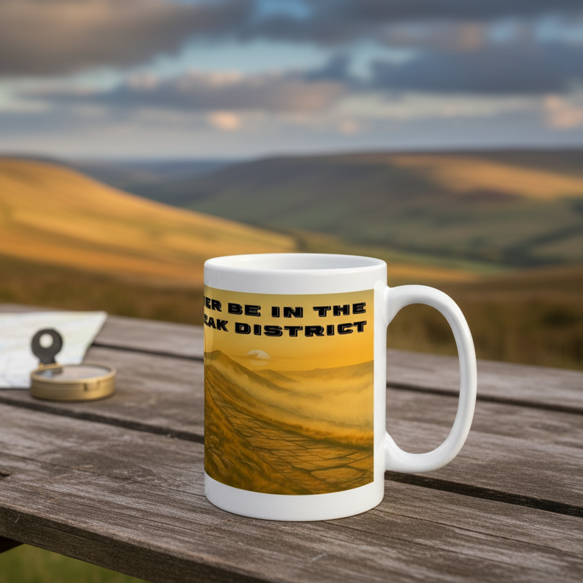 I’d Rather Be in the Peak District – 15oz Ceramic Hiking Mug