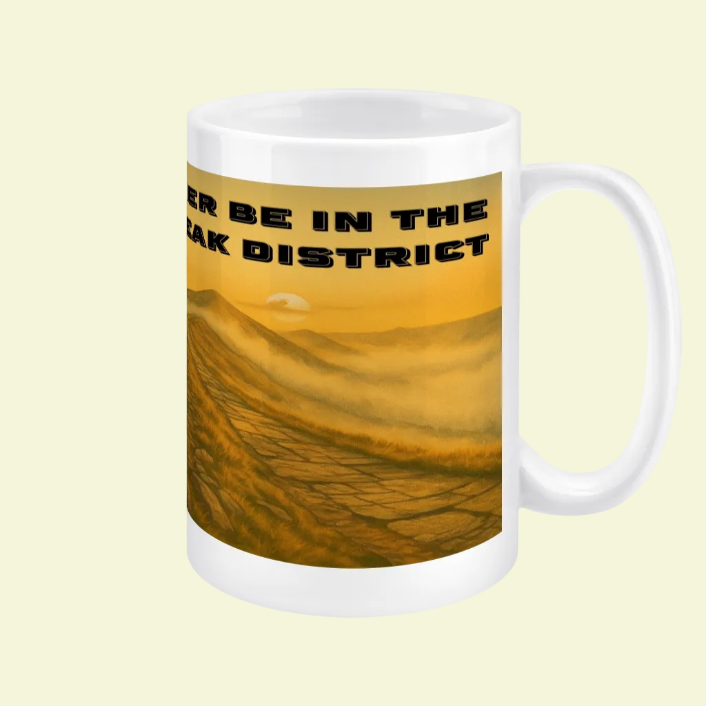 I’d Rather Be in the Peak District – 15oz Ceramic Hiking Mug