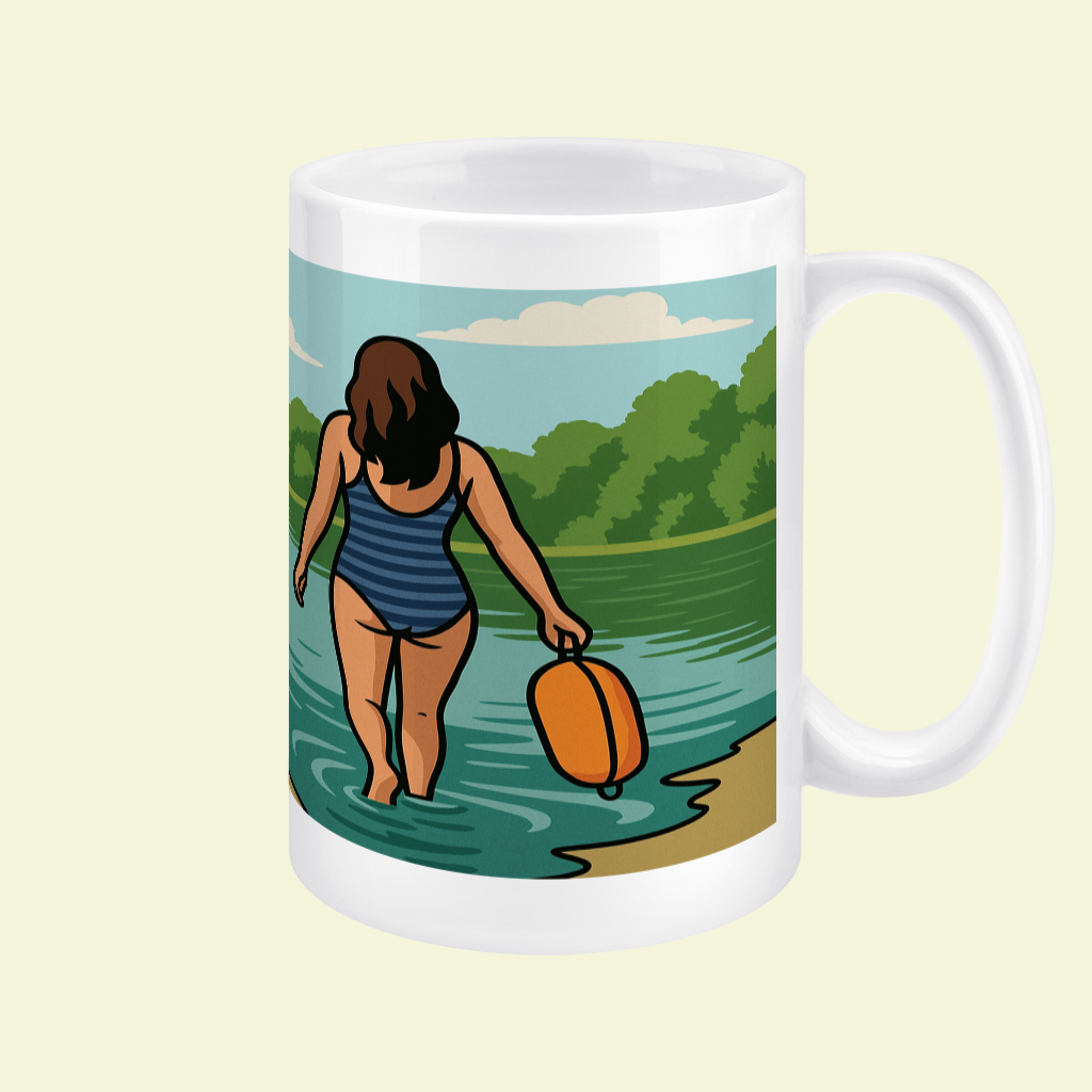Wild Swim Wanker – 15oz Ceramic Hiking Mug