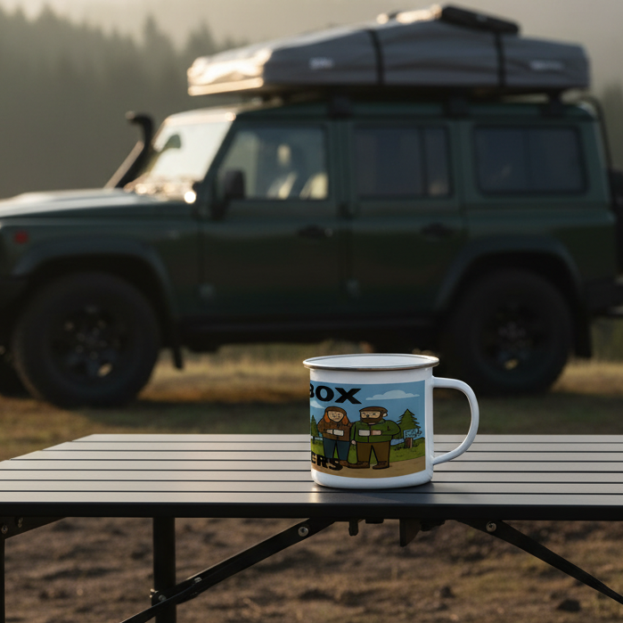 Tentbox Wankers – 12oz Enamel Camping Mug