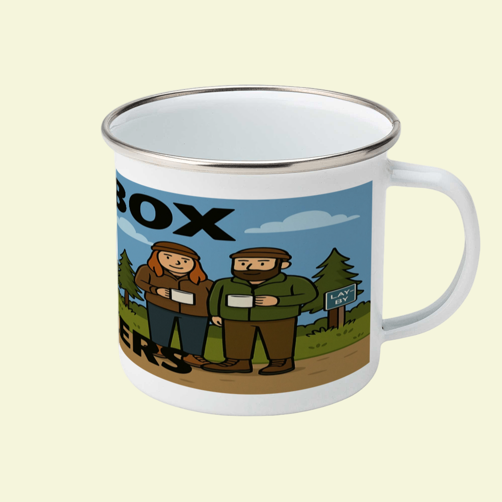Tentbox Wankers – 12oz Enamel Camping Mug