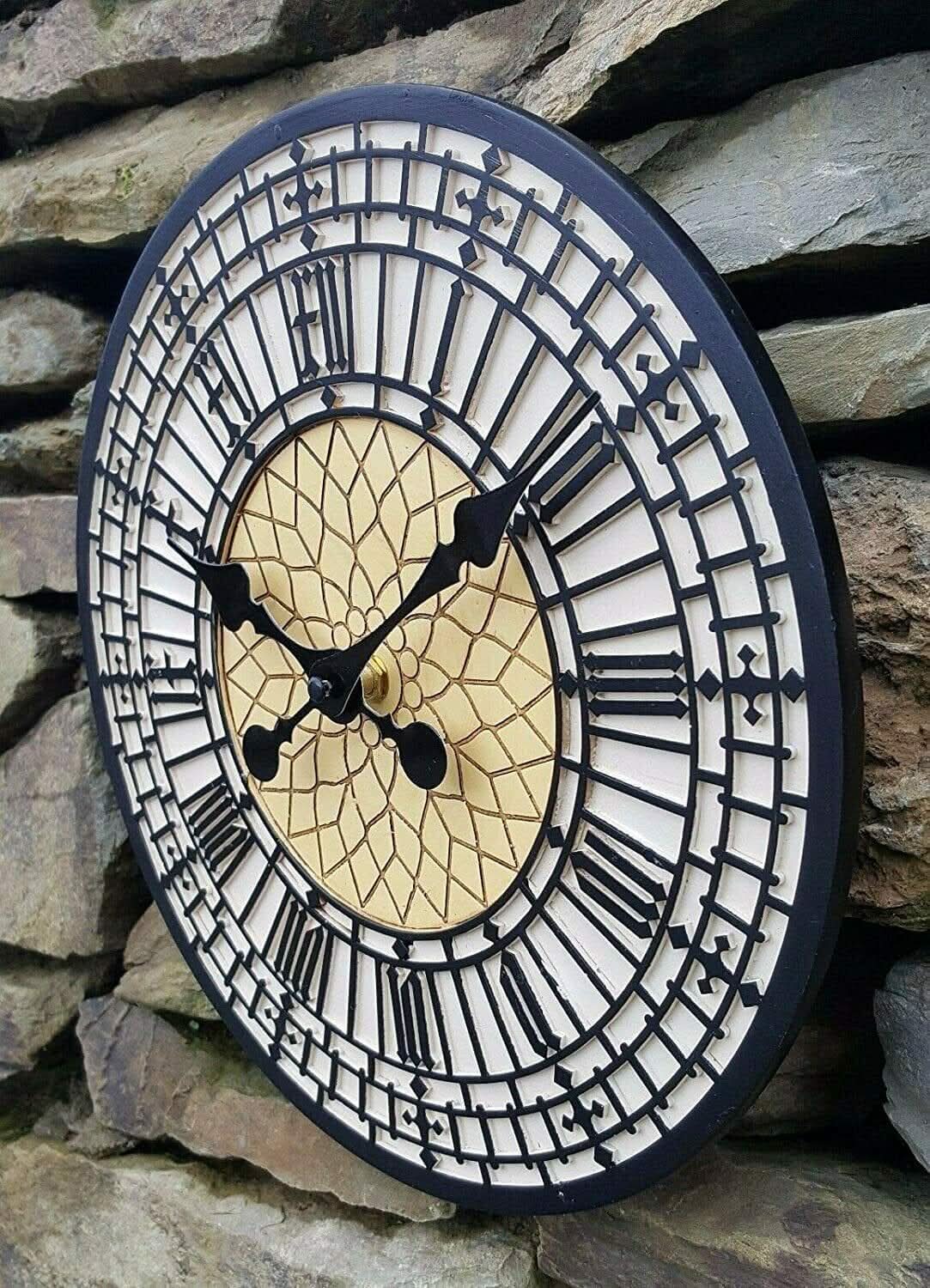 30cm Big Ben Face Garden Outdoor Wall Clock Roman Numerals