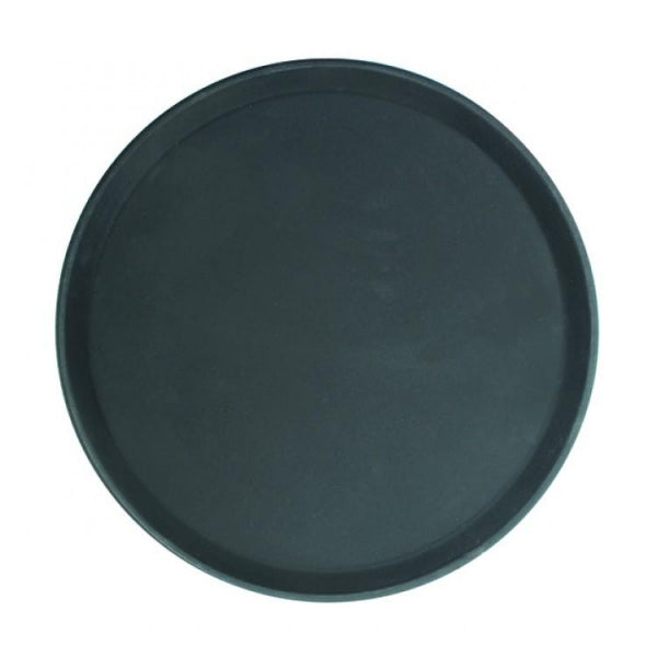 Black Round Fiberglass Tray 406mm / 16in