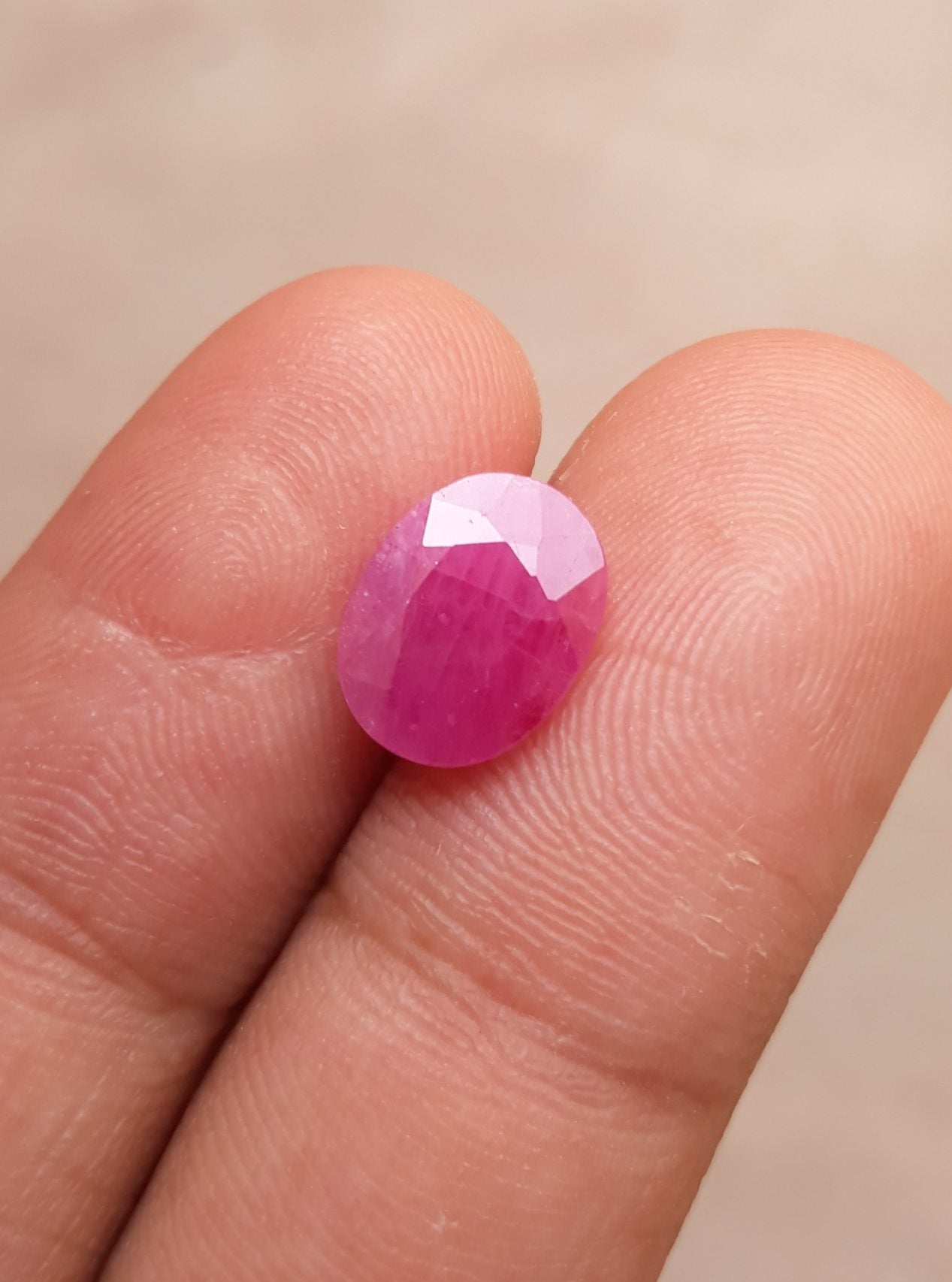 3.1ctRuby - Pink Ruby - Yaqoot, RatnaRaj, Yakkut - July Birthstone - 10.7x8mm
