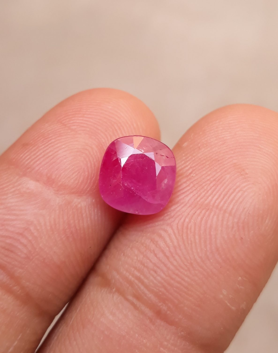 3.4ct Ruby - Pink Ruby - Yaqoot, RatnaRaj, Yakkut - July Birthstone - 8x8mm