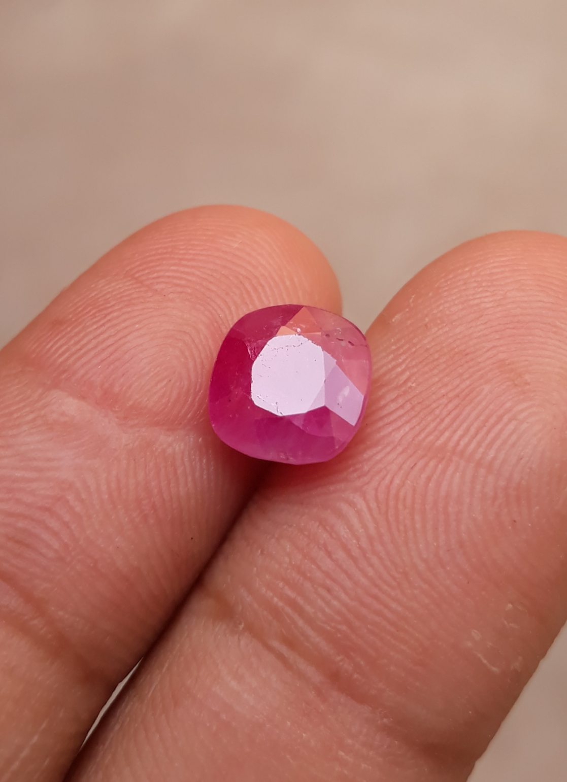 3.4ct Ruby - Pink Ruby - Yaqoot, RatnaRaj, Yakkut - July Birthstone - 8x8mm