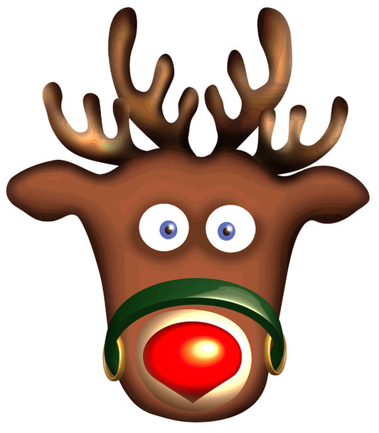 SM112 Rudolph  Christmas Single Face Mask
