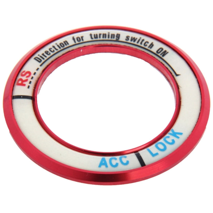 Fluorescent Aluminum Alloy Ignition Key Ring, Inside Diameter: 3.4cm