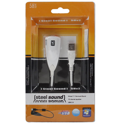 Steel Series 5H V2 USB 7.1 Channel Sound Adapter External Sound Card