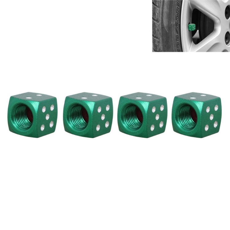 Universal 8mm Dice Style Aluminium Alloy Car Tire Valve Caps, Pack of 4, Dice Style  5, Dice Style 4, Dice Style, Dice Shape 5, Dice Style 5
