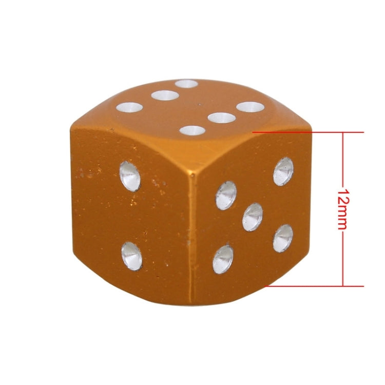 Universal 8mm Dice Style Aluminium Alloy Car Tire Valve Caps, Pack of 4, Dice Style  5, Dice Style 4, Dice Style, Dice Shape 5, Dice Style 5