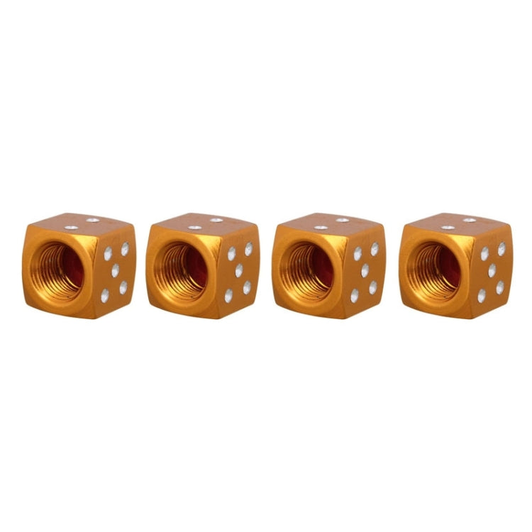 Universal 8mm Dice Style Aluminium Alloy Car Tire Valve Caps, Pack of 4, Dice Style  5, Dice Style 4, Dice Style, Dice Shape 5, Dice Style 5