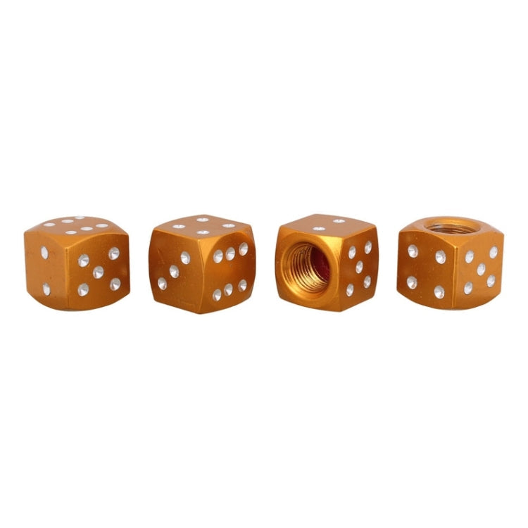 Universal 8mm Dice Style Aluminium Alloy Car Tire Valve Caps, Pack of 4, Dice Style  5, Dice Style 4, Dice Style, Dice Shape 5, Dice Style 5