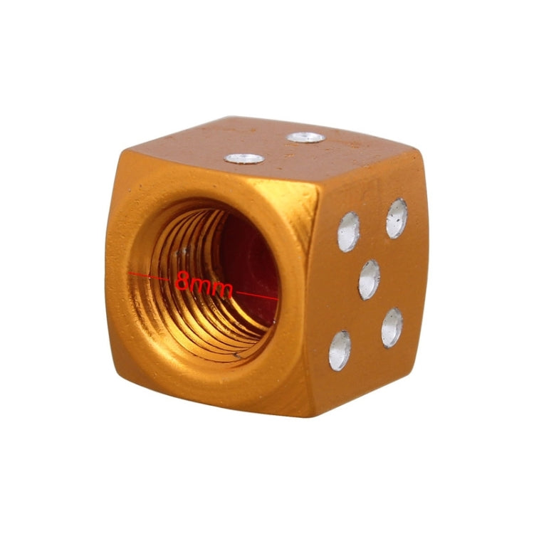 Universal 8mm Dice Style Aluminium Alloy Car Tire Valve Caps, Pack of 4, Dice Style  5, Dice Style 4, Dice Style, Dice Shape 5, Dice Style 5
