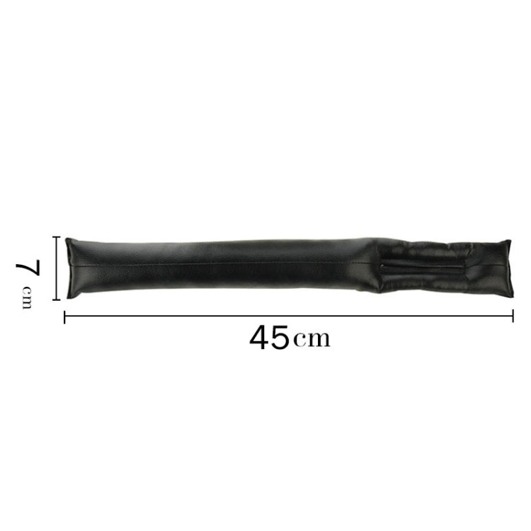 2 PCS Leather Car Seat Gap Filler, Size: 45x7x4.5cm