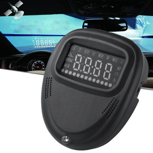 A1 2.0 inch Car GPS HUD Head Up Display Vehicle-mounted Security System, Support Speed & Real Time & Altitude & Over Speed Alarm & Compass & MPH & Auto Sleeping & KM & Satellite Signal, A1